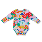 Long Sleeve Bodysuit - Rainbow Valley
