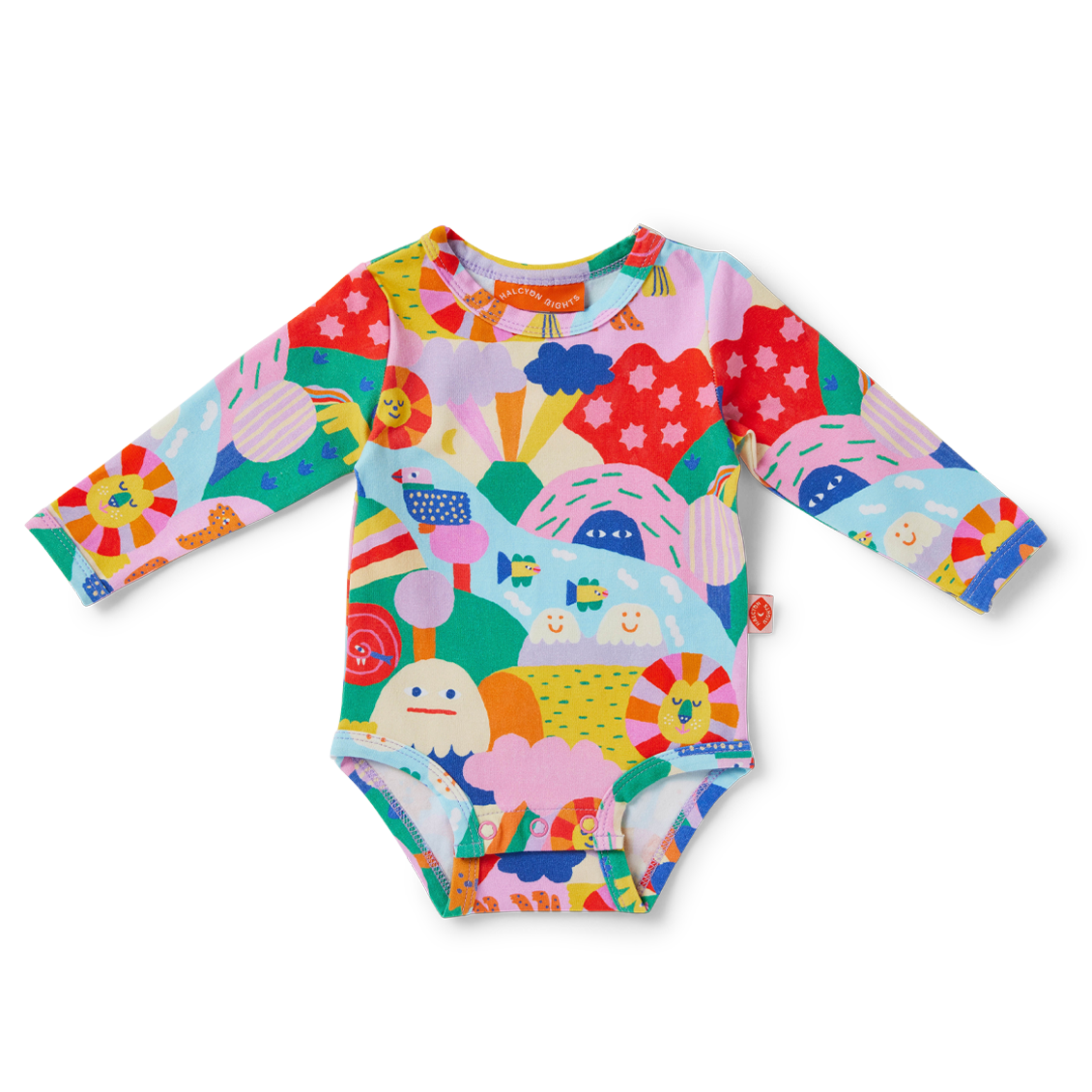 Halcyon Nights Long Sleeve Bodysuit - Rainbow Valley
