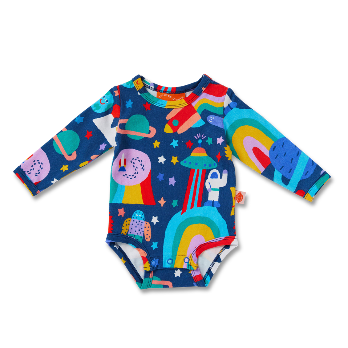 Halcyon Nights Long Sleeve Bodysuit - Rocket Ride