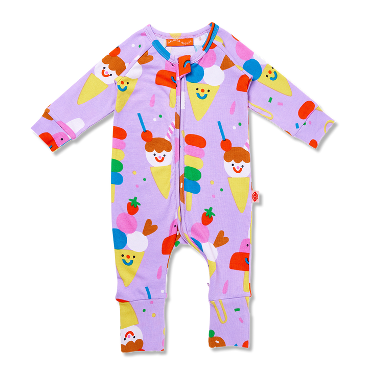 Halcyon Nights Sundae Funday Long Sleeve Zipsuit