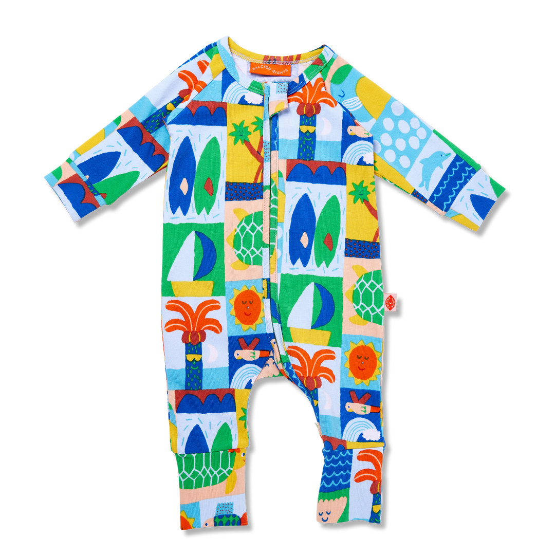 Halcyon Nights Hello Sunshine Long Sleeve Zipsuit