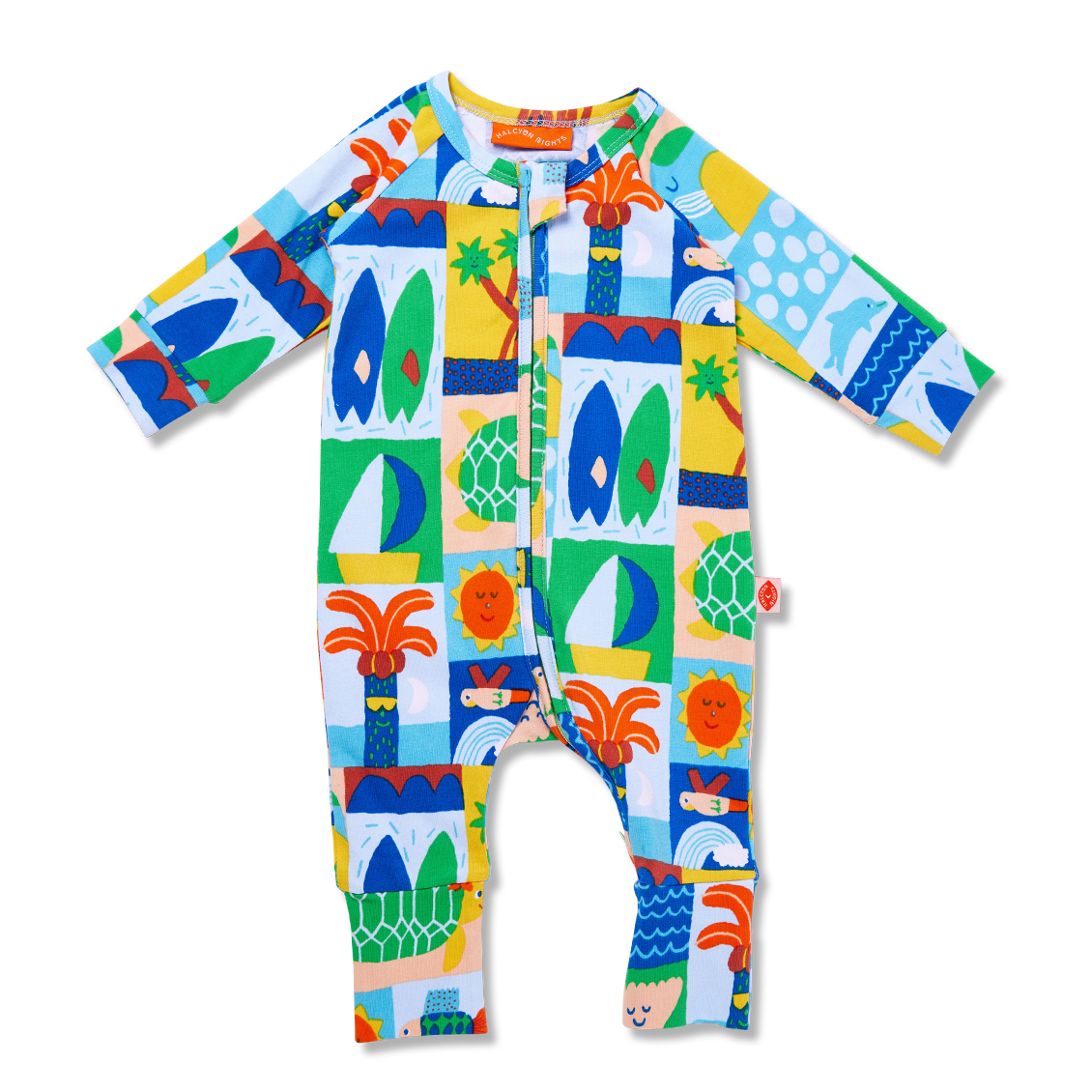 Halcyon Nights Hello Sunshine Long Sleeve Zipsuit
