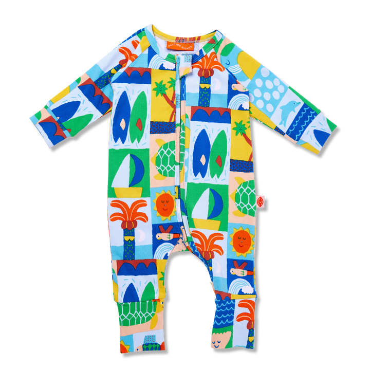 Halcyon Nights Hello Sunshine Long Sleeve Zipsuit