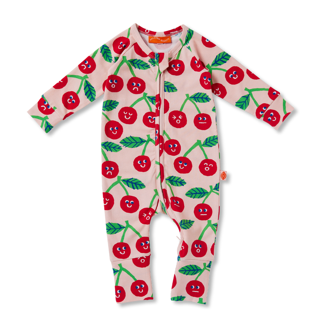 Halcyon Nights Long Sleeve Zipsuit - Cheeky Cherry