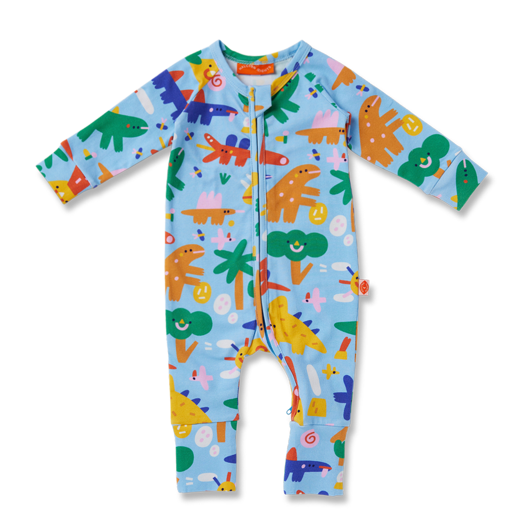 Halcyon Nights Long Sleeve Zipsuit - Dino Days