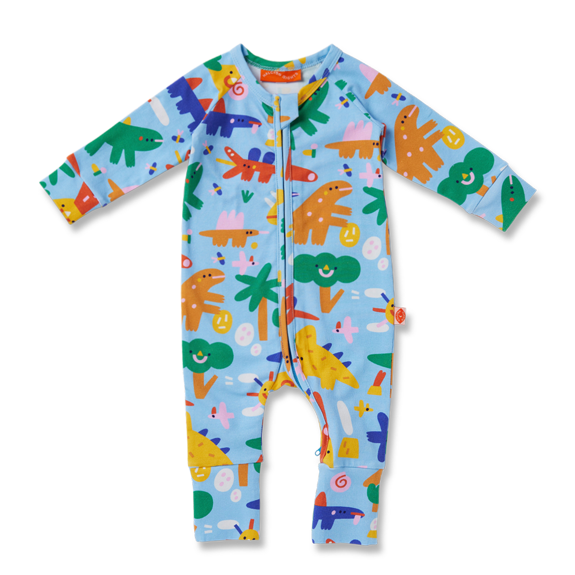 Halcyon Nights Long Sleeve Zipsuit - Dino Days