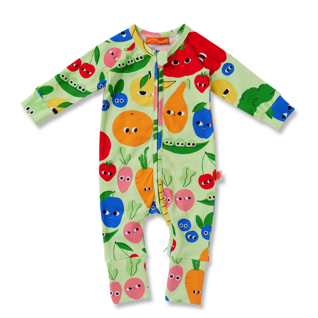 Halcyon Nights Long Sleeve Zipsuit - Happy Harvest