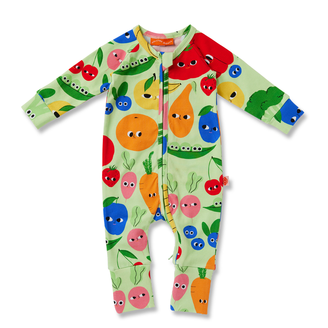 Long Sleeve Zipsuit - Happy Harvest