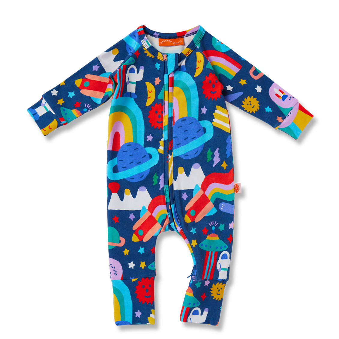 Halcyon Nights Long Sleeve Zipsuit - Rocket Ride