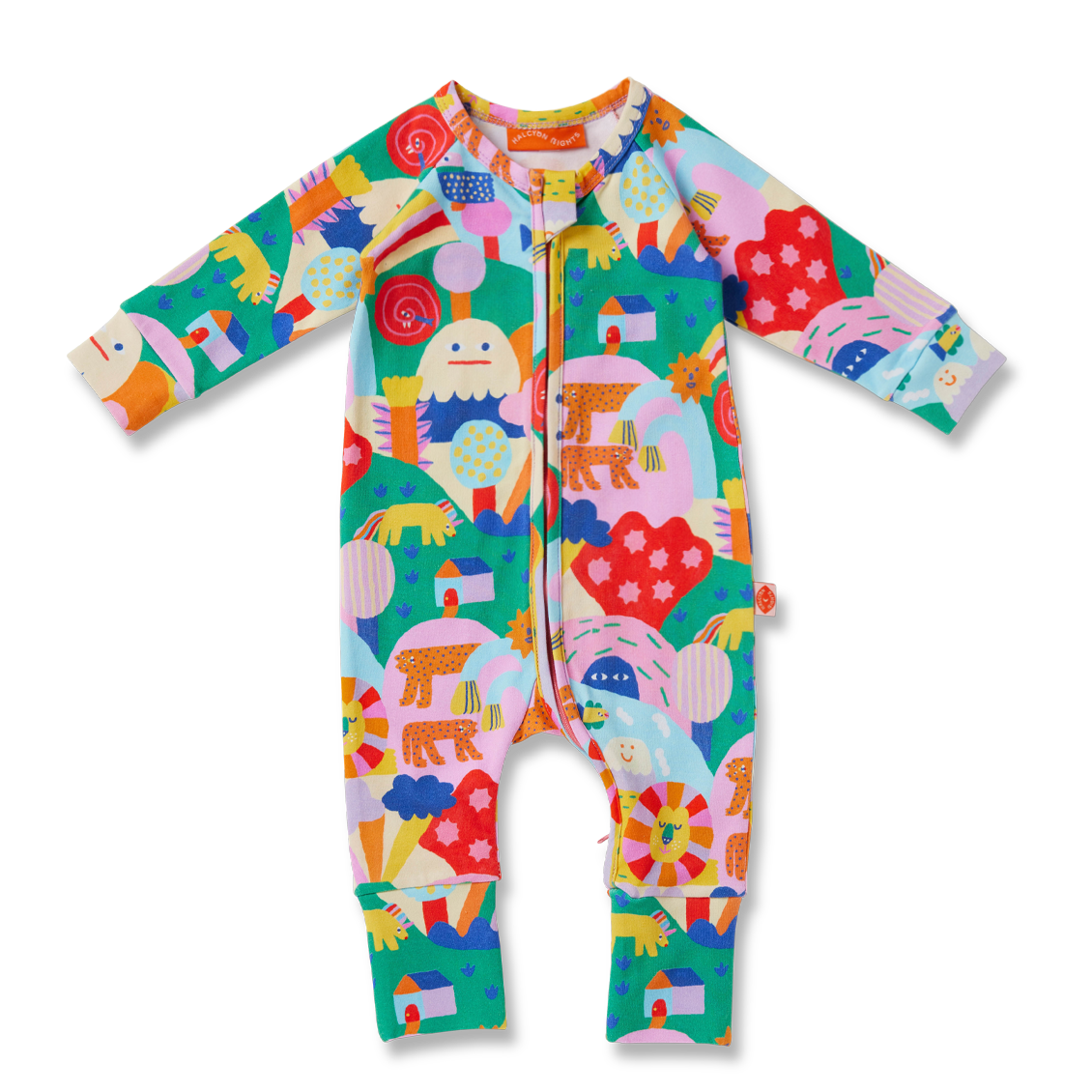 Halcyon Nights Long Sleeve Zipsuitsuit - Rainbow Valley