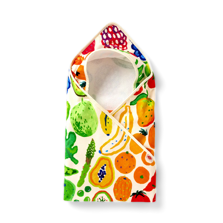 Halcyon Nights Baby Hooded Towel Eat The Rainbow