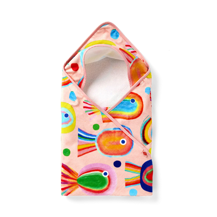 Halcyon Nights Baby Hooded Towel Fancy Fins