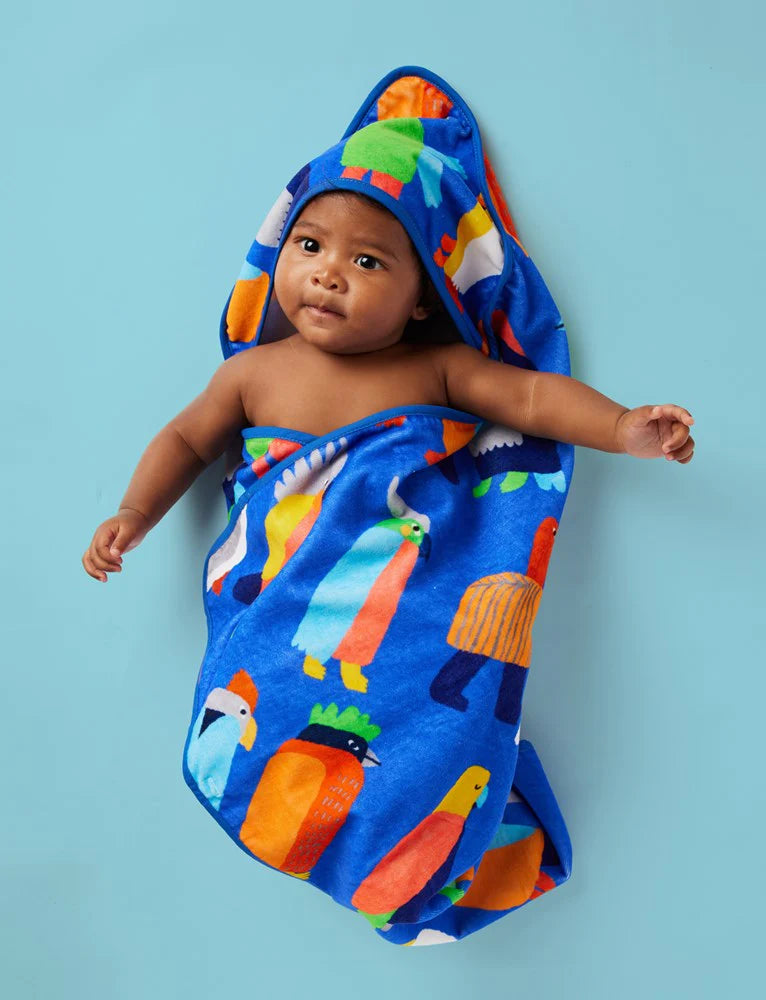 Halcyon Nights Baby Hooded Towel Flamin' Galahs