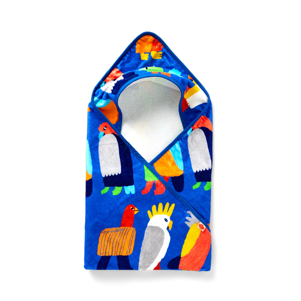 Halcyon Nights Baby Hooded Towel Flamin' Galahs