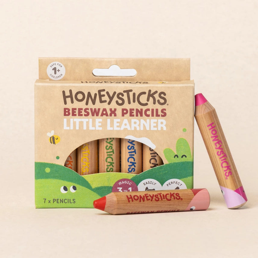 Honeysticks Magic 3-in-1 Beeswax Pencils Little Learners - 7 pack