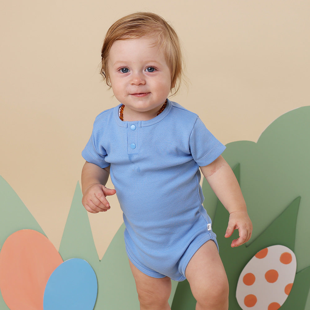 Bluebell Short Sleeve Organic Bodysuit