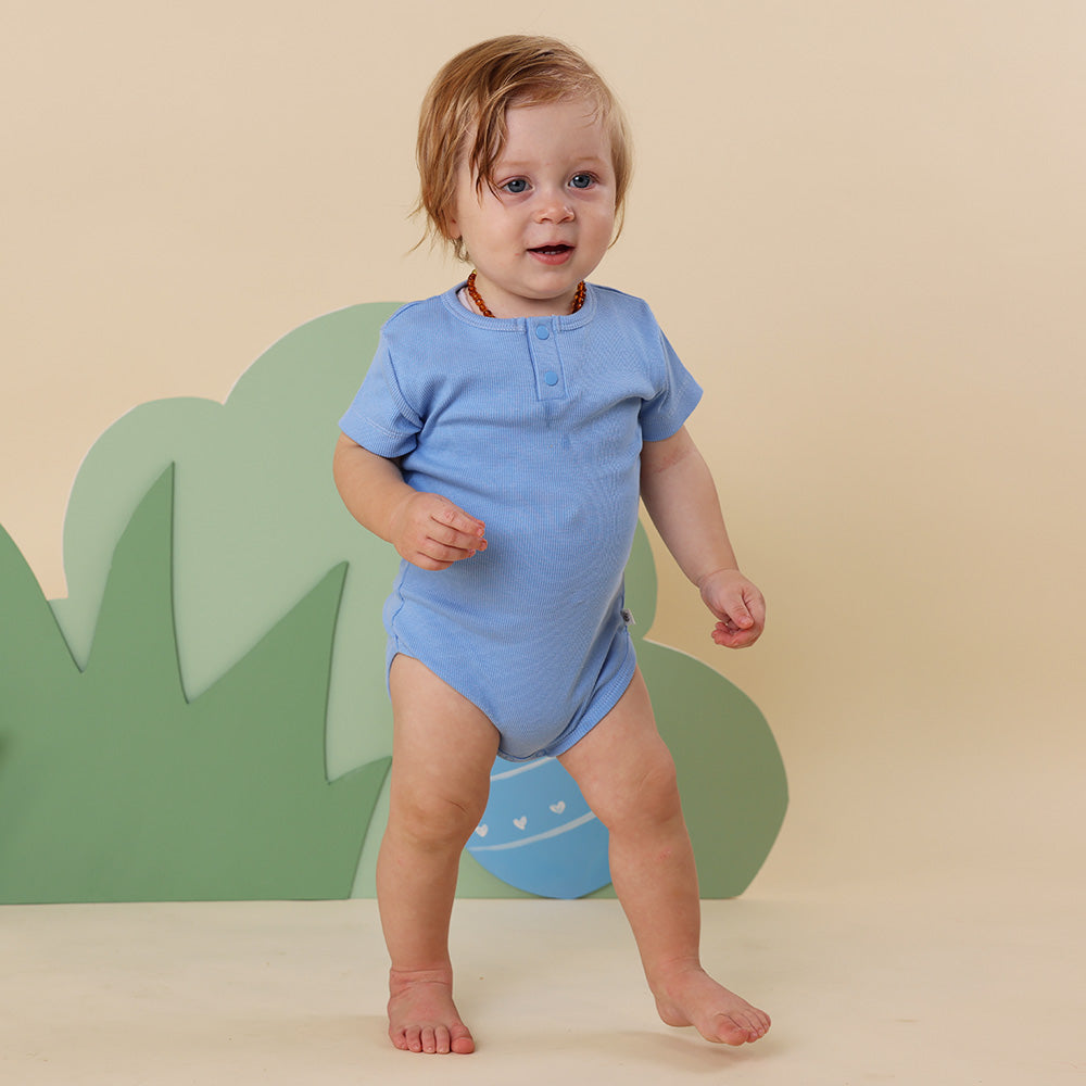 Bluebell Short Sleeve Organic Bodysuit