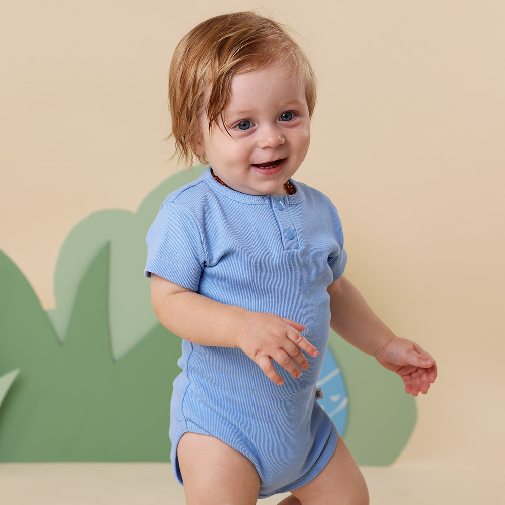 Bluebell Short Sleeve Organic Bodysuit
