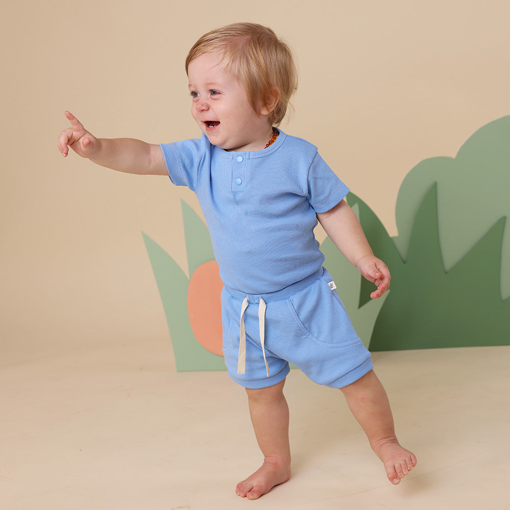 Bluebell Short Sleeve Organic Bodysuit