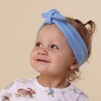 Bluebell Ribbed Organic Topknot