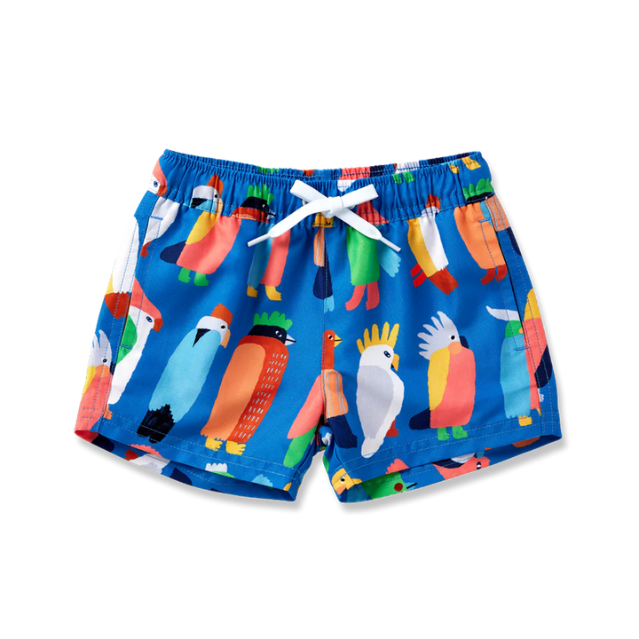 Halcyon Nights Kids Board Shorts Flamin' Galahs