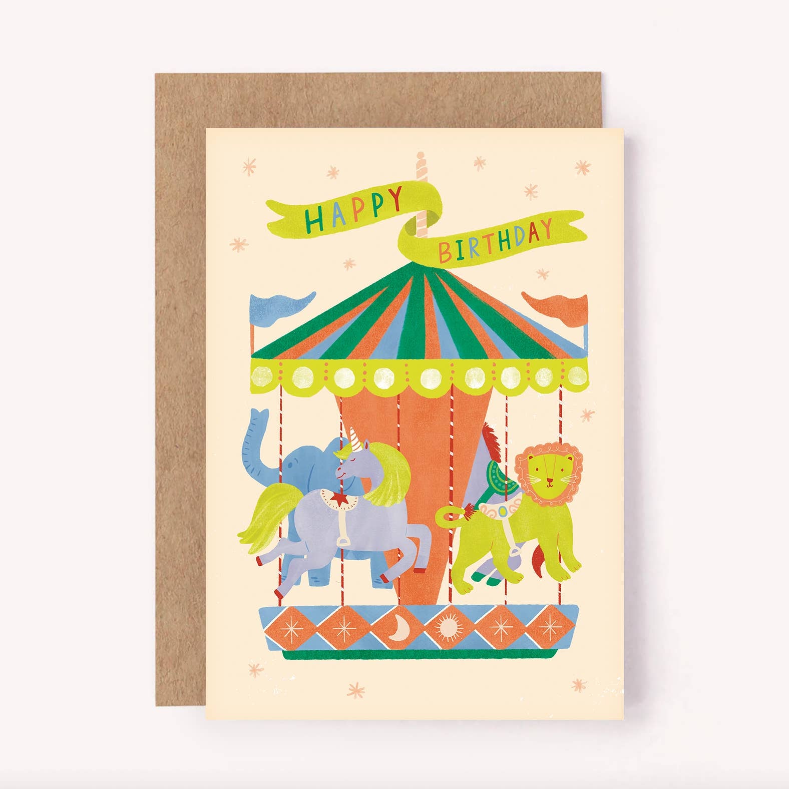 Carousel Ride Birthday Card