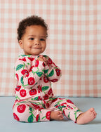 Long Sleeve Zipsuit - Cheeky Cherry