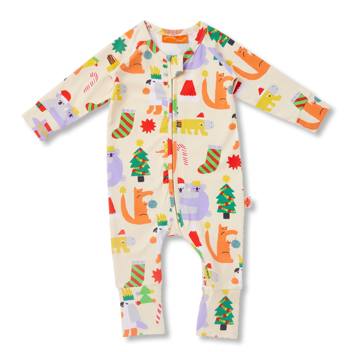 Halcyon Nights Tinsel Tails Long Sleeve Zipsuit
