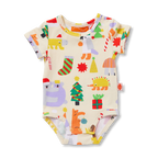 Tinsel Tails Short Sleeve Bodysuit