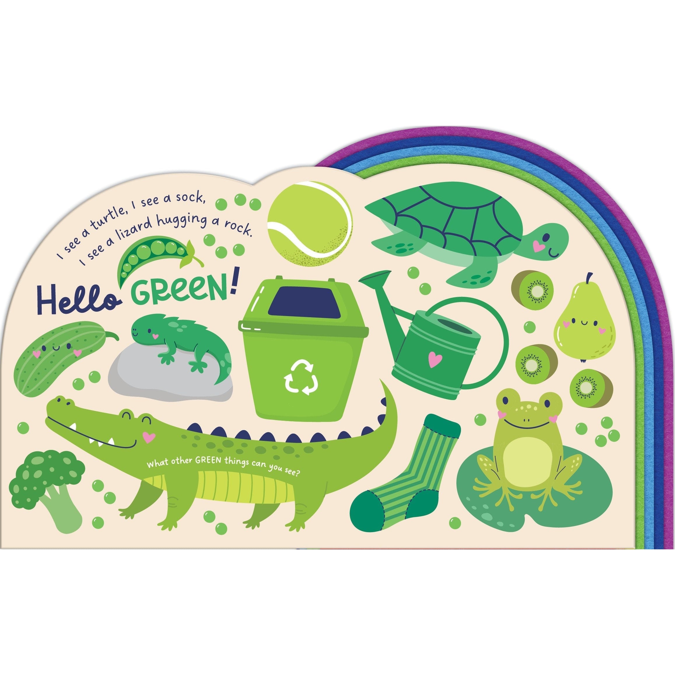Chunky Felt Board Book - Hello Rainbow