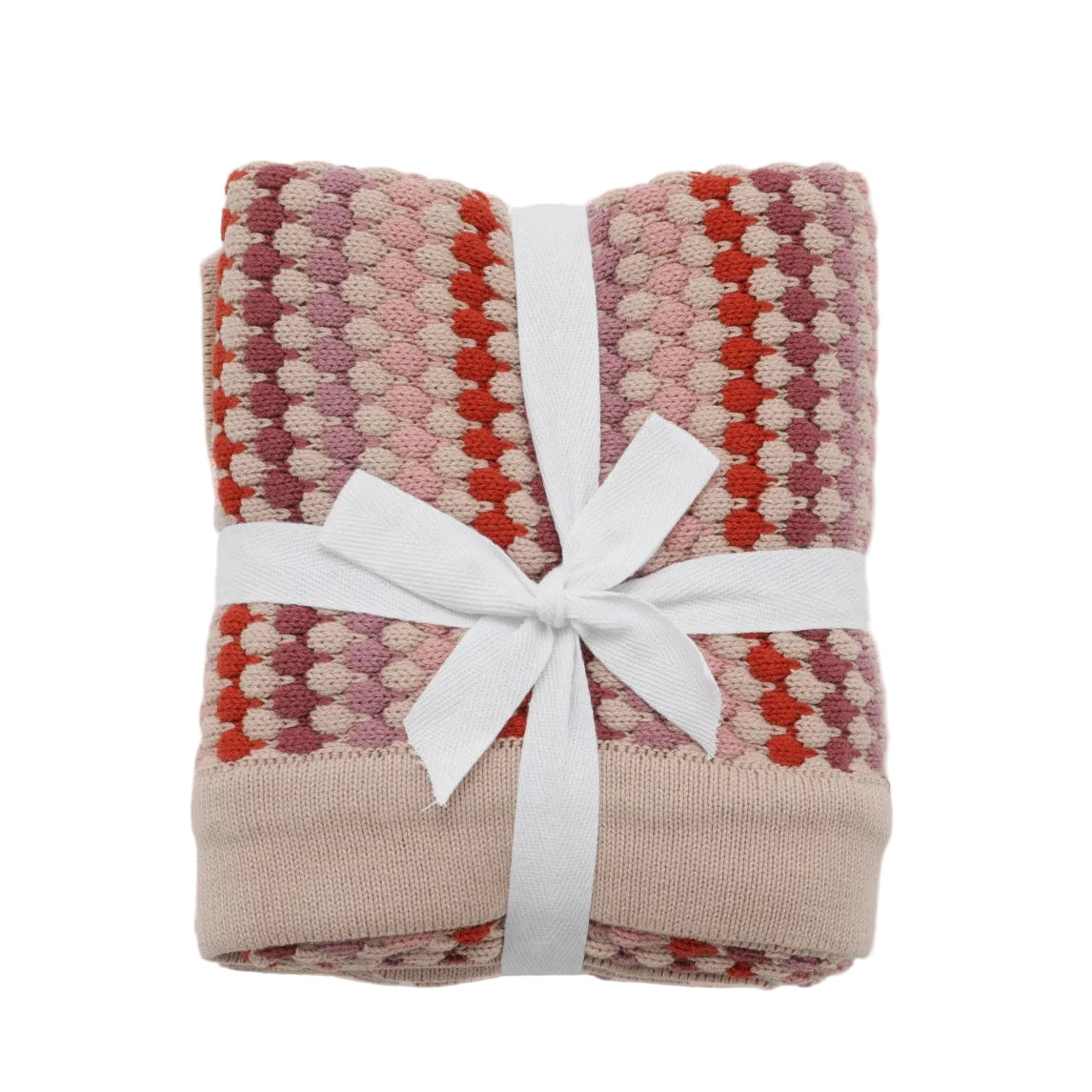 Nana Huchy Confetti Stripe Baby Blanket - Pink