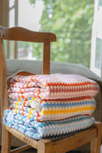 Nana Huchy Confetti Stripe Baby Blanket - Blue