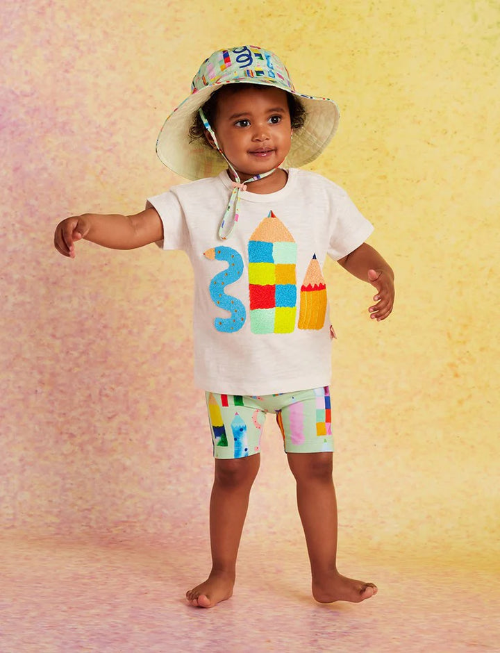 Halcyon Nights Scribble Squad Kids Bike Shorts