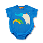 Happy Herd Blue Short Sleeve Bodysuit