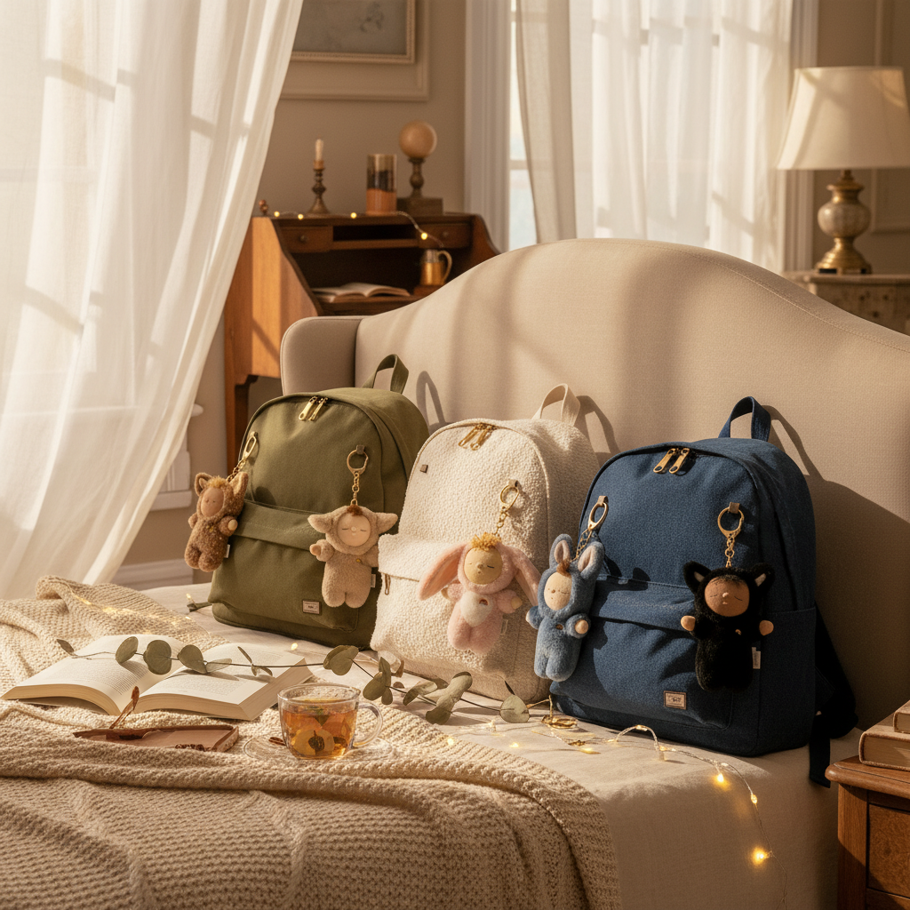 Cozy Bag Charm - Cat Knox