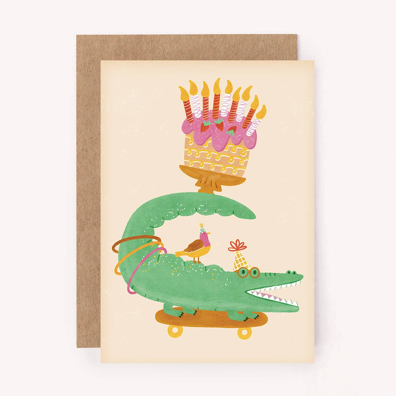 Crocodile Mini Birthday Card