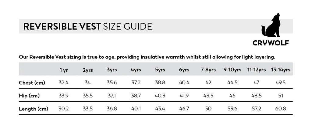 Crywolf Reversible Yeti Vest - Fern/Black