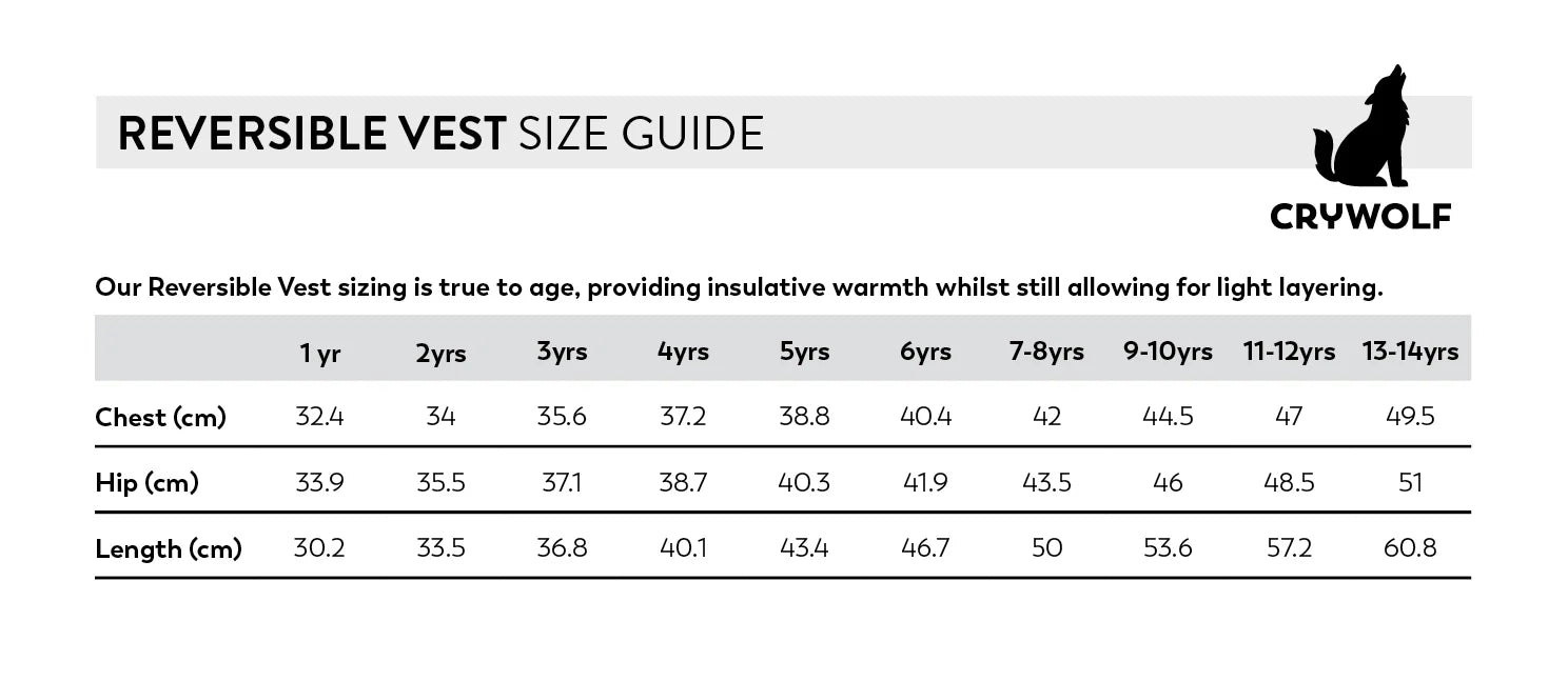 Crywolf Reversible Yeti Vest - Fern/Black
