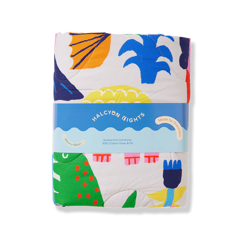 Halcyon Nights Cot Quilt - Our Land Before
