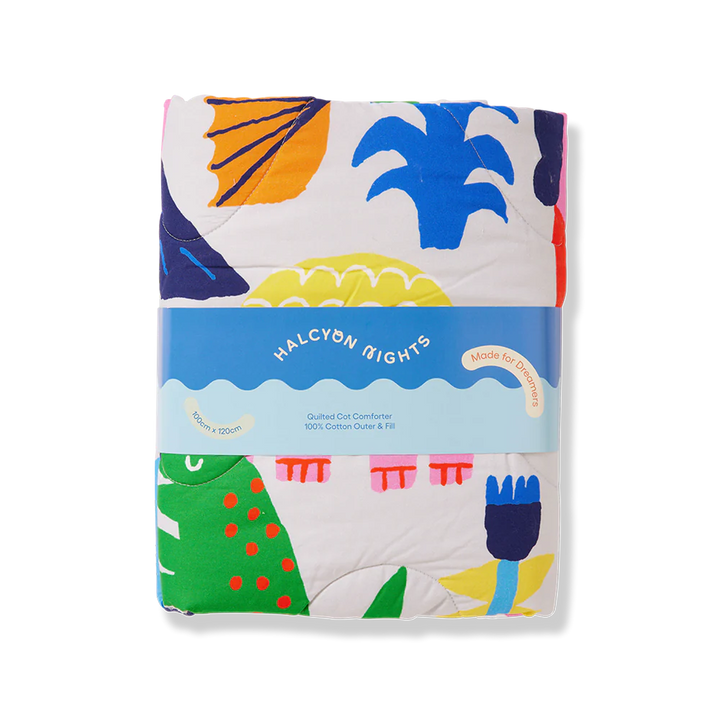 Halcyon Nights Cot Quilt - Our Land Before