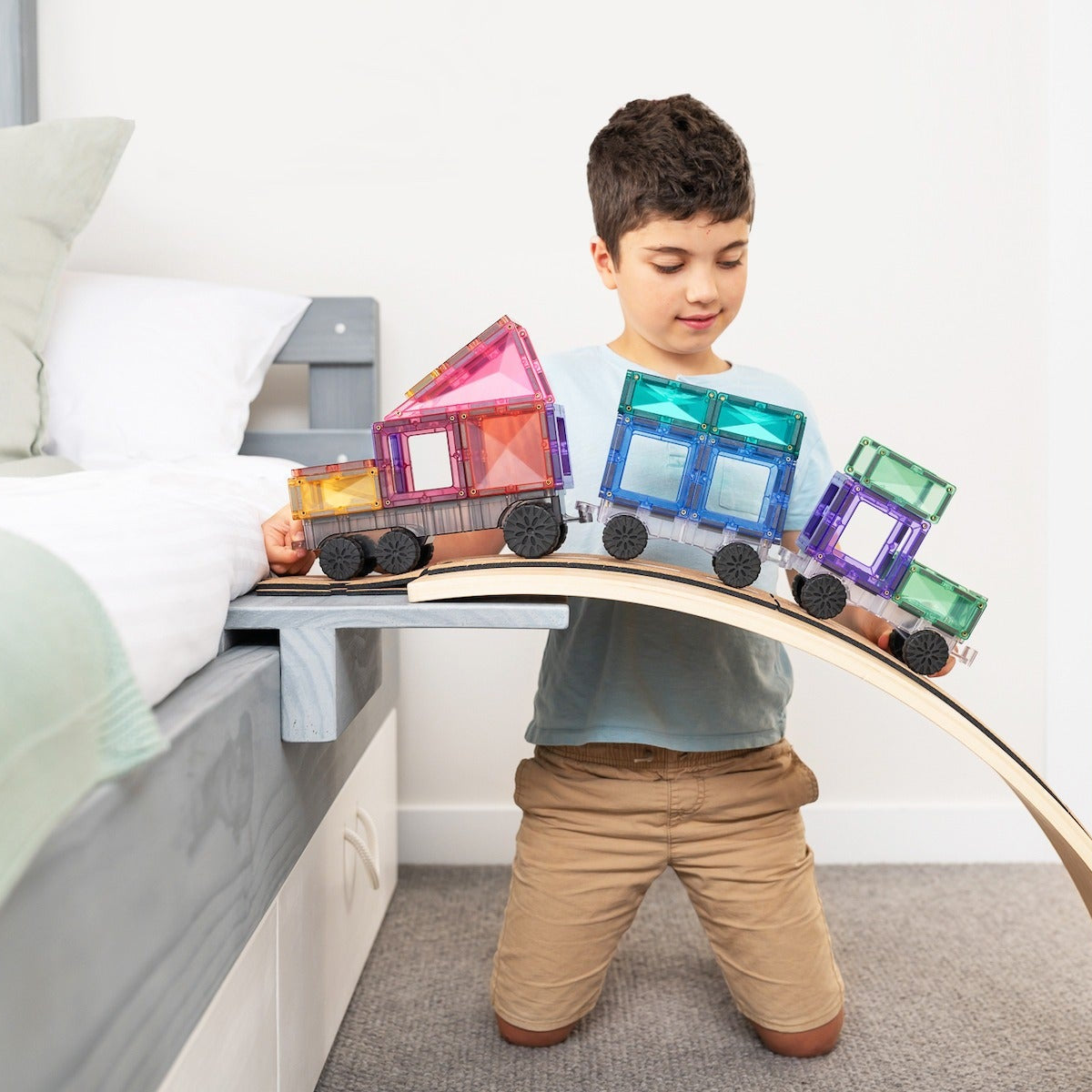 Connetix Tiles - 50 Piece Transport Pack | Pastel