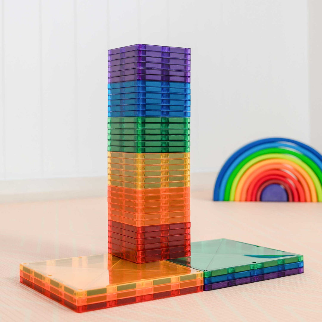 Connetix Tiles - 42 Piece Square Pack | Rainbow