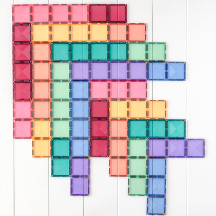 Connetix Tiles - 24 Piece Rectangle Set | Pastel