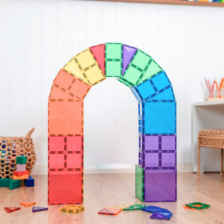 Connetix Tiles - 60 Piece Starter Pack | Rainbow