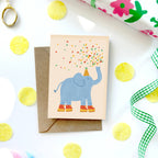 Elephant Mini Birthday Card