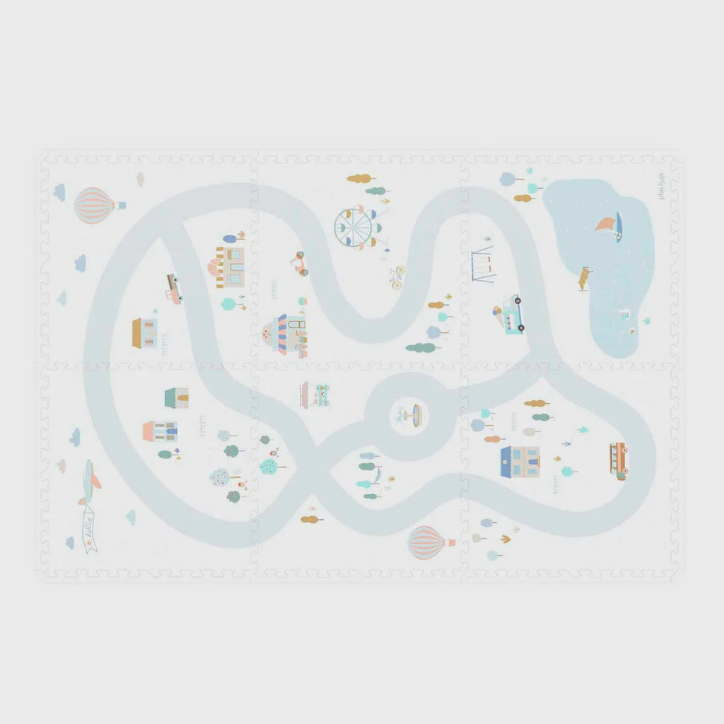 EVA 6 Piece Puzzlemat - Village/Terrazzo