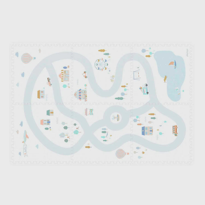 Trixie EVA 6 Piece Puzzlemat - Village/Terrazzo