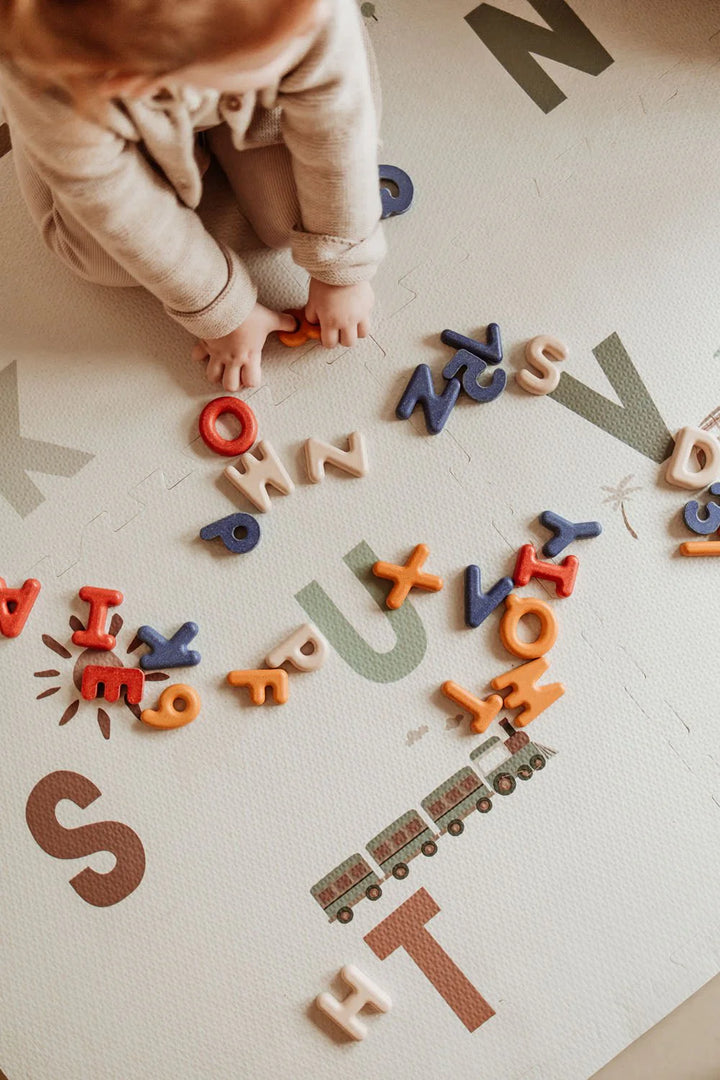 Trixie EVA 9 Piece Puzzlemat - Alphabet/Terrazzo