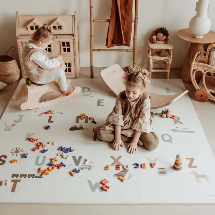 Trixie EVA 9 Piece Puzzlemat - Alphabet/Terrazzo