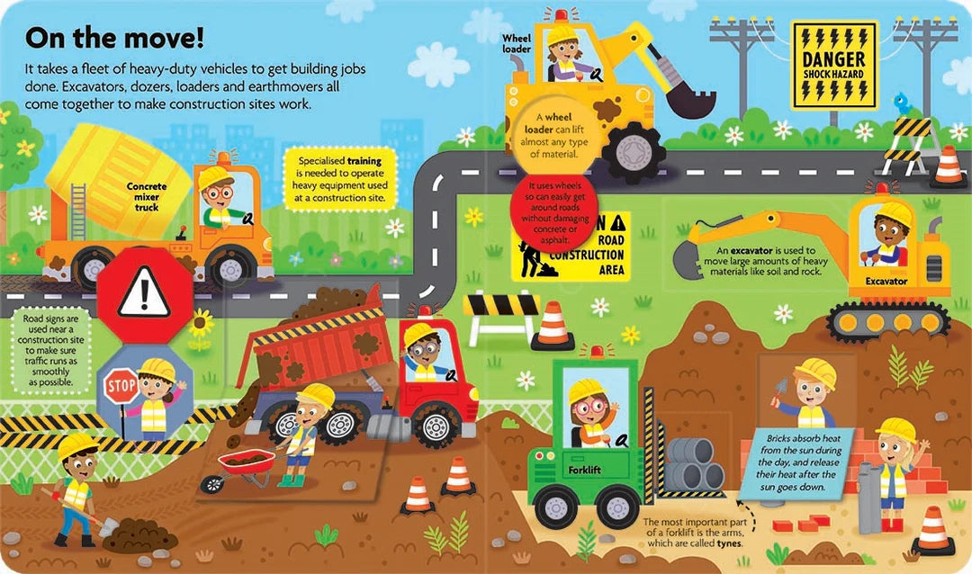 FunFacts - Lift the Flap Board Book - Explore Construction
